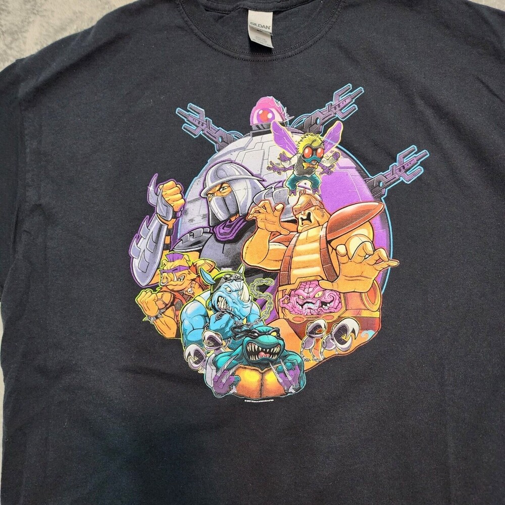 TMNT Teenage Mutant Ninja Turtles Shredder Black T-shirts Size XL - Picture 2 of 9